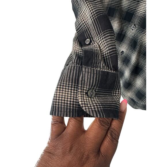 Bonobos Men's Black White Plaid Tailored Slim Fit Button Down Shirt Medium - Picture 7 of 12